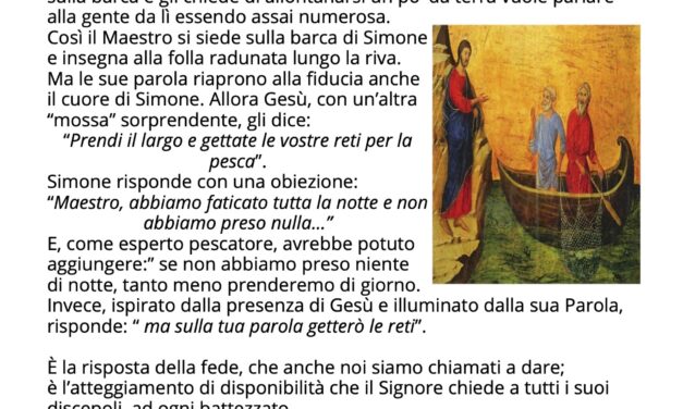 Foglio Settimanale dal 6 al 13 febbraio 2022