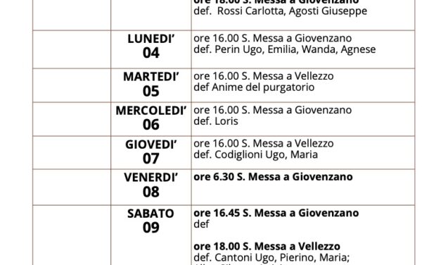 Calendario Liturgico dal 3 al 10 aprile 2022