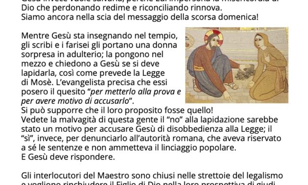 Foglio settimanale dal 3 al 10 aprile 2022