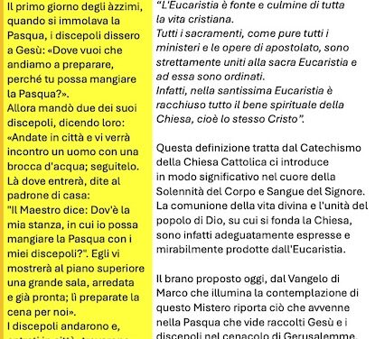 Foglio Settimanale dal 02 al 09 giugno 2024