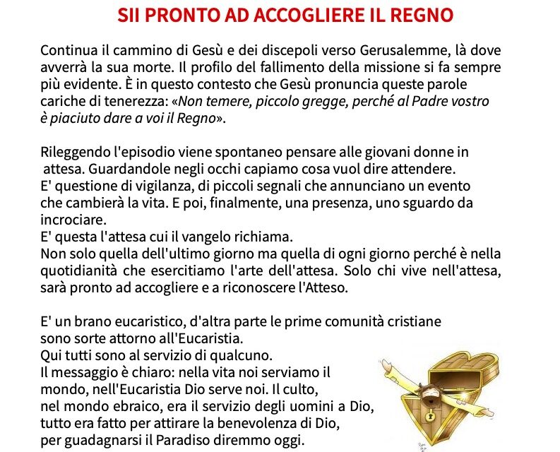 Foglio Settimanale dal 10 al 17 agosto 2025