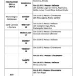 Calendario Liturgico dal 14 al 21 settembre 2025