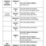 Calendario Liturgico dal 21 al 28 settembre 2025