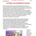 Foglio Settimanale dal 12 al 19 ottobre 2025