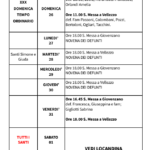 Calendario Liturgico dal 26 ottobre al 02 novembre 2025