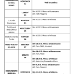 Calendario Liturgico dal 02 al 09 novembre 2025